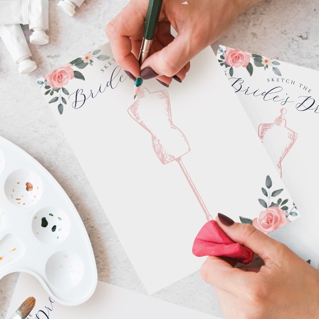 Sketch The Bride's Dress Bridal Shower Game (Creator Uploaded)