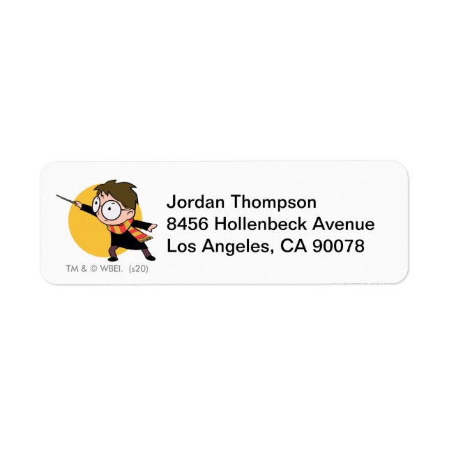 Sketchbook HARRY POTTER™ Casting Spell Return Address Label (Front)