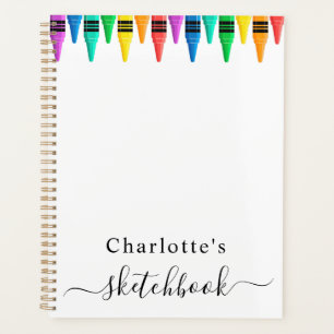 Sketchbook Holographic Pink Drips Girl Planner