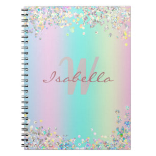 Sketchbook Unicorn Holographic Glitter Notebook
