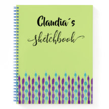 Sketchbook with name