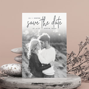 Sketched Announcement   Photo Save the Date