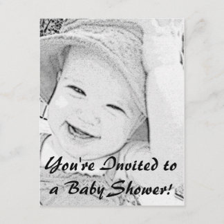 Sketched Baby Shower Invitation