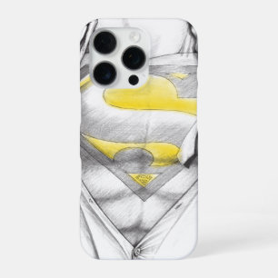 Sketched Chest Superman Logo iPhone Case