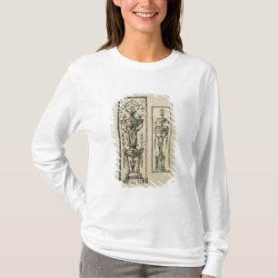 Sketched designs for ornate panels (pen & ink and T-Shirt