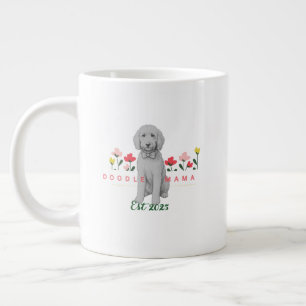 Sketched Doodle Mug with Flowers - Customizable