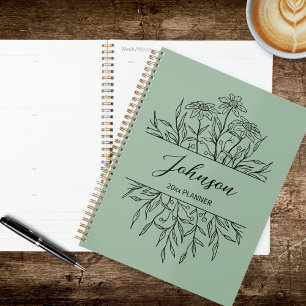 Sketched Floral Planner