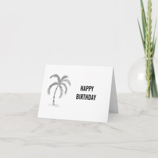 Sketched Greeting Card Black and White (Front)