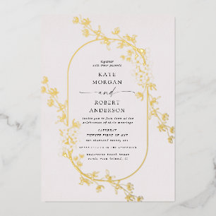 sketched modern floral wedding