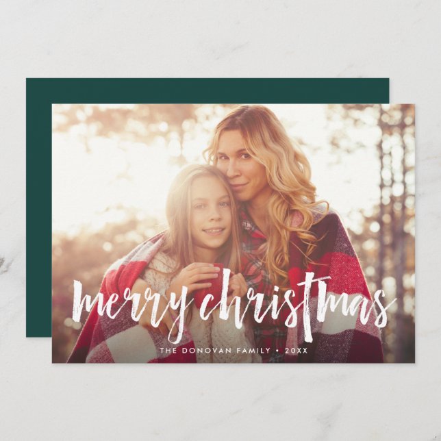 Sketched Overlay | Holiday Photo Card (Front/Back)