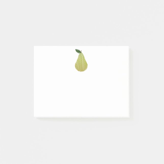 Sketched Pear Post-it Notes (Front)