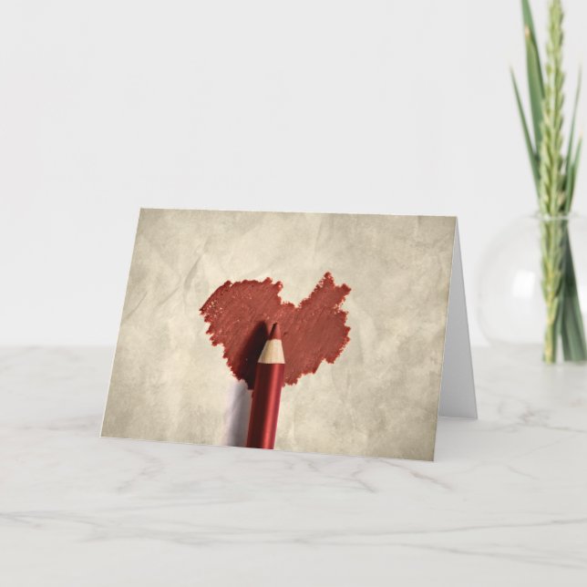 Sketched Scribbled Heart Card (Front)