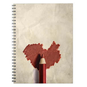 Sketched Scribbled Heart Notebook