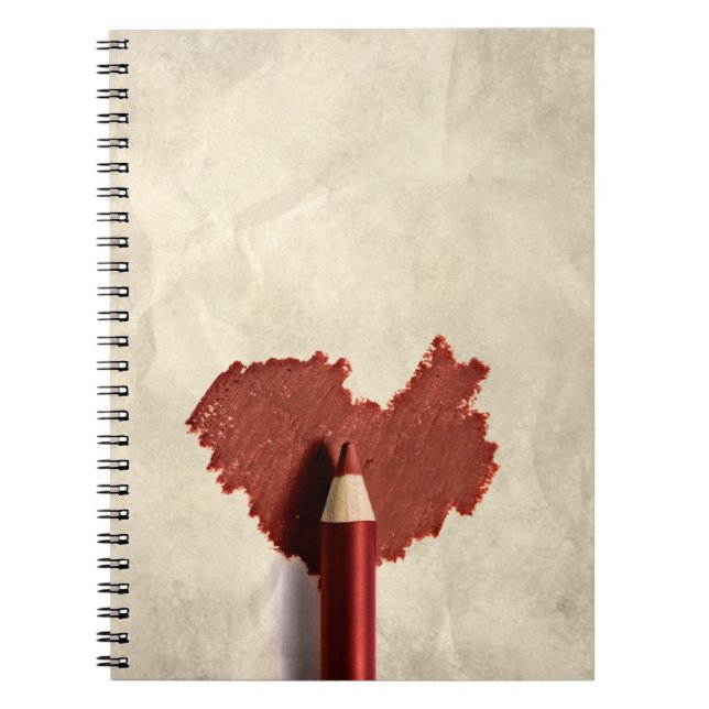 Sketched Scribbled Heart Notebook (Front)