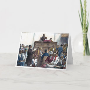 Sketches: A Negro Congregation at Washington Card