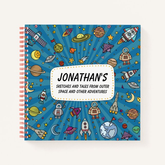 Sketches and Tales From Outer Space Notebook (Front)
