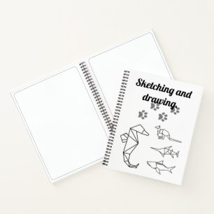 Sketching and drawing. notebook