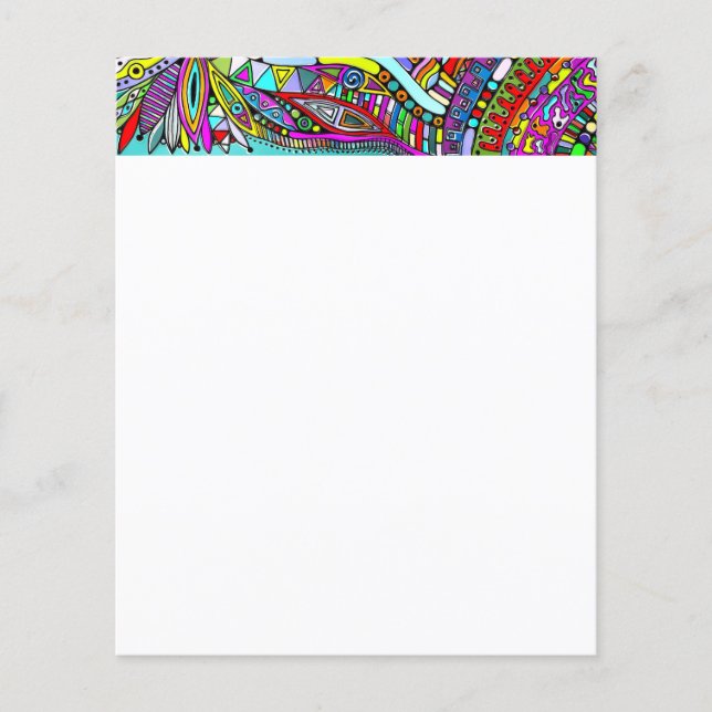 Sketching Fantasy Art - Abstract Flowers 1 (Front)