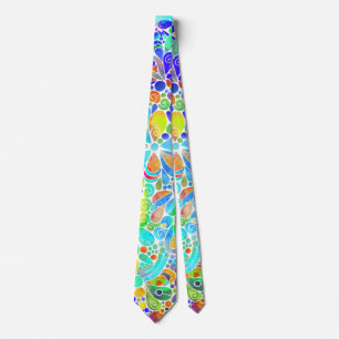 Sketching Fantasy Art - Abstract Flowers 2 Tie