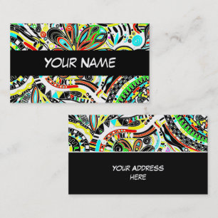 Sketching Fantasy Art - Abstract Flowers 3 Business Card