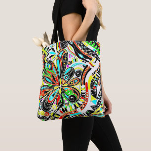 Sketching Fantasy Art - Abstract Flowers 3 Tote Bag