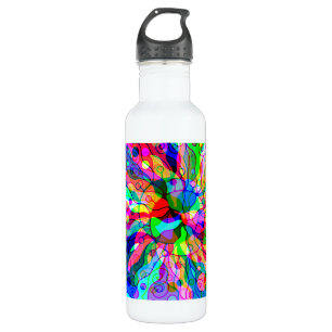 Sketching Fantasy Art - Abstract Neon Shift 1 710 Ml Water Bottle