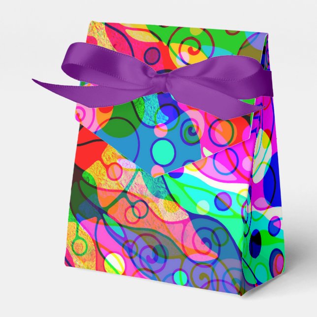 Sketching Fantasy Art - Abstract Neon Shift 1 Favour Box (Front Side)
