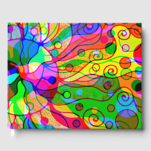 Sketching Fantasy Art - Abstract Neon Shift 1 Guest Book