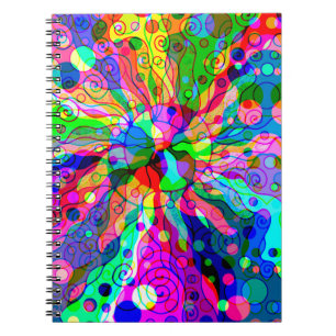 Sketching Fantasy Art - Abstract Neon Shift 1 Notebook