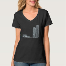 Sketchwalk Chicago Women's Tri Blend V neck