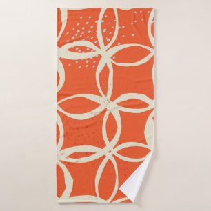 Sketchy Circles Trendy Seamless Design Bath Towel