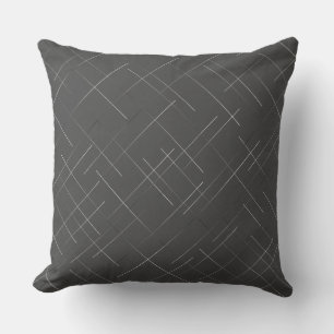 Sketchy Diagonal Pinstriped Cushion
