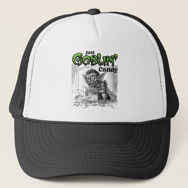 Sketchy Just Goblin’ Candy Trucker Hat (Front)