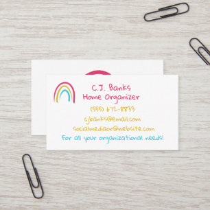 Sketchy Rainbow Business Cards