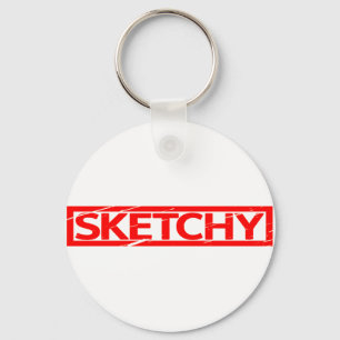 Sketchy Stamp Key Ring