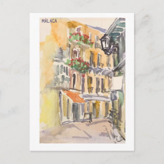 Skethchbook pages. Málaga m33 Postcard