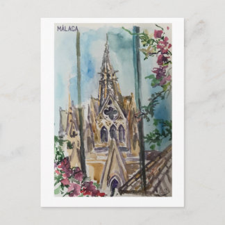 Skethchbook pages. Málaga. museo tyssen Postcard