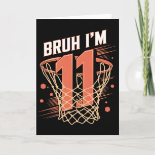 Sketll 11th Birthday Shirt For Boys 11 Year Old Bi Card