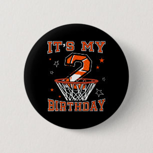Sketll 2nd Birthday Dunk Gift For 2 Years Old Kids 6 Cm Round Badge