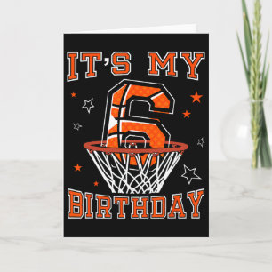 Sketll 6th Birthday Dunk Gift For 6 Years Old Kids Card