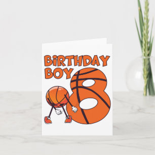 Sketll 8th Birthday Boy Sketll Player 8 Year Old B Card