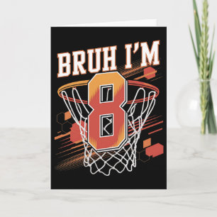 Sketll 8th Birthday Shirt For Boys 8 Year Old Birt Card