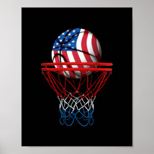 Sketll American Patriotic 4th Of July Us Flag Men Poster