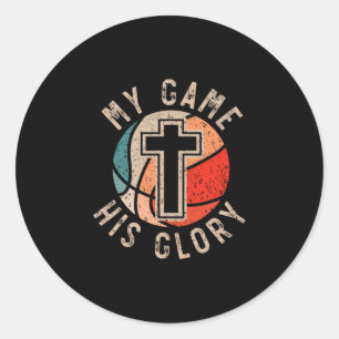 Sketll And Jesus Christ Christian Believer Hooper Classic Round Sticker