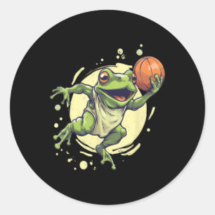 Sketll Artwork Frog Watercolor Sketll Lover Toad  Classic Round Sticker