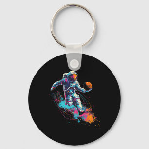 Sketll Astronaut Colourful Splash Sketll Player Key Ring