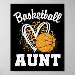 Sketll Aunt Leopard Heart  Poster