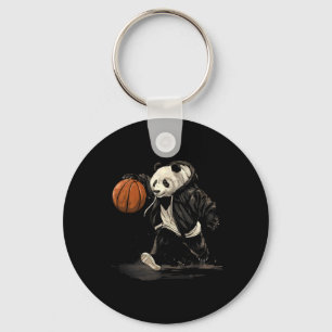 Sketll Bear Animal Art Sketll Hoop Panda Drawing Key Ring