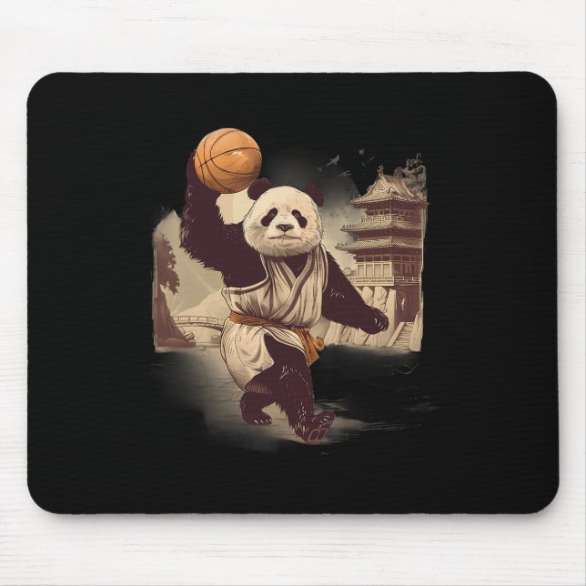 Sketll Bear Artwork Temple Drawing Sketll Lover  Mouse Pad (Front)