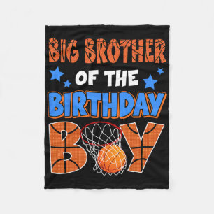 Sketll Big Brother Of The Birthday Boy Family Matc Fleece Blanket